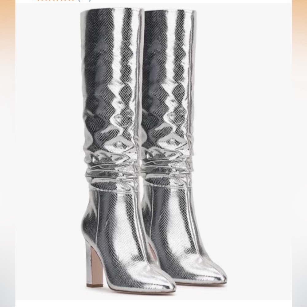 NWT Jessica Simpson Minerva Knee High Boot Silver (No original box) Sz 8,5